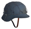 WW2 German M40 Single Decal Heer Helmet W/Normandy "Half Basket" Chicken Wire and 59cm Liner