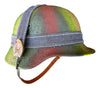 WW2 German M40 Rough Texture Camo Helmet With Luftwaffe Breadbag Strap 57CM Liner.