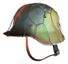 WW2 German M40 Rough Texture Camo Helmet With Normandy Chicken Wire 57CM Liner.