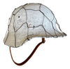 WW2 German M40 Heer Single Decal "Hürtgen" Whitewash Camo Helmet With Chicken Wire 57CM Liner.
