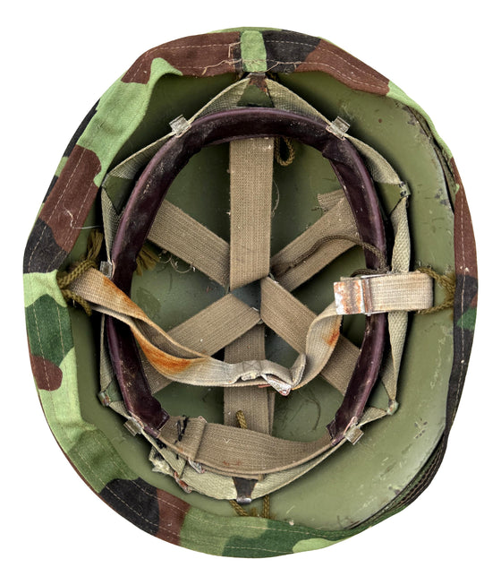 Yugoslvian M59/85 Helmet With M89 Camo Cover