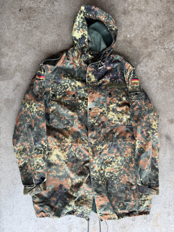 German Flecktarn Parka- Used- Size XXL-Xlong