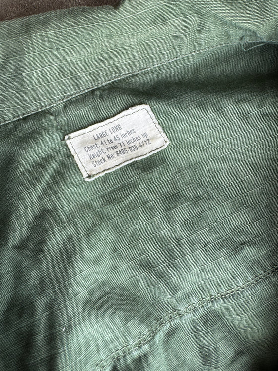 U.S. Vietnam Jungle Fatigue Shirt- Size Large-Long