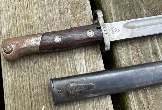 Yugoslavian M1924 "Sword" Bayonet and Scabbard