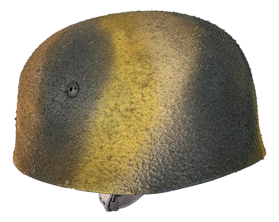 M38 Fallschirmjäger Helmet. "Italy" Rough Texture Camo W/Single Decal