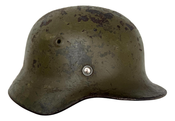 Finnish M40/55 Steel Helmet Size 58 Liner With Soldier Writing