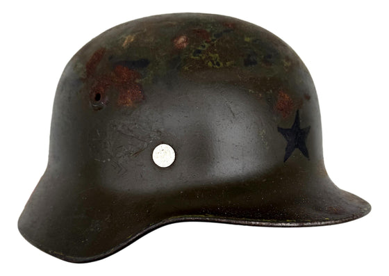Finnish M40/55 Steel Helmet Size 58 Liner With Drawn-On Star