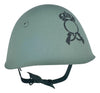 WW2 Italian M33 Helmet, Restored with Infantry Stencil. Size 59cm