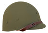 WW2 U.S. Low-Pressure M1 Infantry Helmet Liner. Reproduction. HBT Webbing, A Washers.