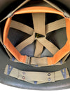 WW2 U.S. Low-Pressure M1 Infantry Helmet Liner. Reproduction. HBT Webbing, A Washers.