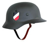 WW2 German M35 Double Decal Heer Helmet- Repro