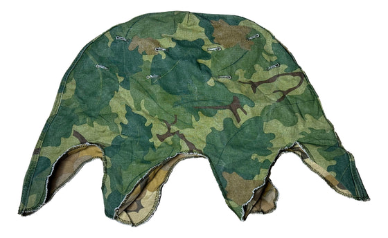 U.S. Vietnam War "Mitchell" Pattern Helmet Cover- New Made- Lightly Faded