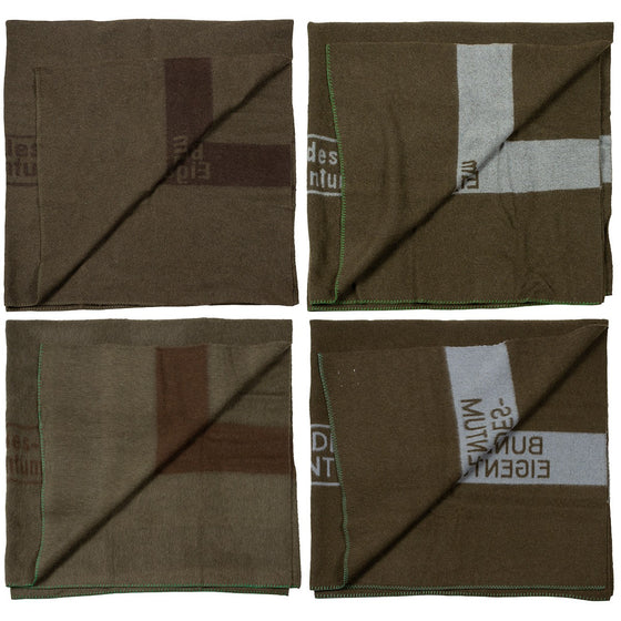 German Bundeswehr Wool Blanket- Excellent Condition- Brown