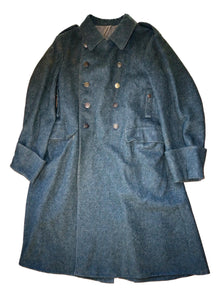  WW2 Swiss 1943 dated Wool Overcoat, Size 40" Chest- Used