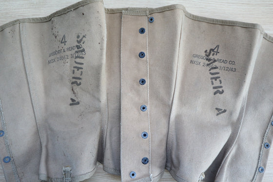 U.S WWII Leggings with replacement laces. Size 4.