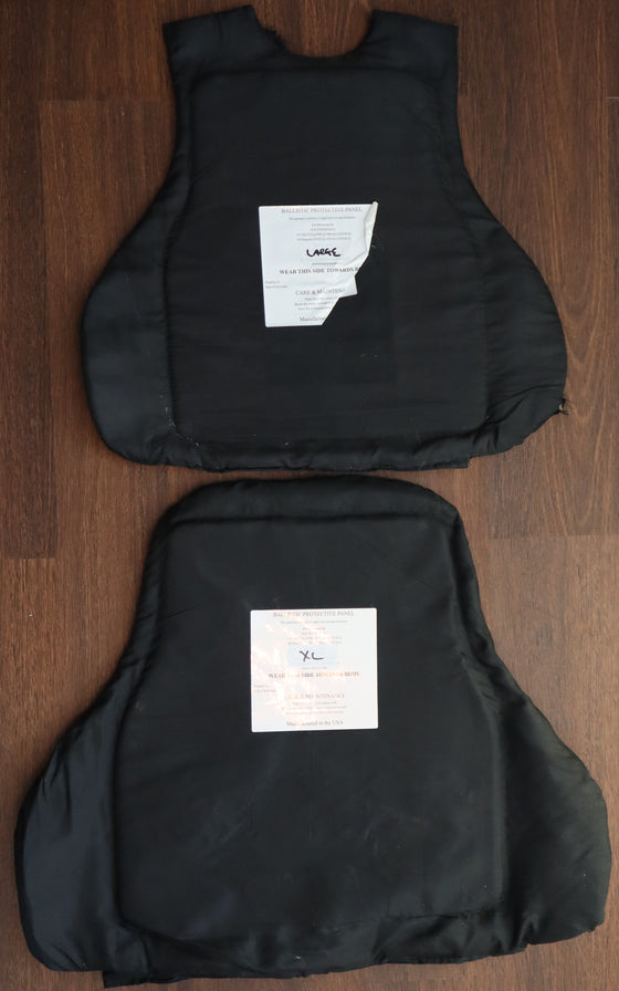 Level IIIA Soft Ballistic Inserts. Size L/XL