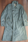 Swiss WW2 Era Wool Overcoat With Metal Buttons- Used- Corporal Chevrons- 36" Chest