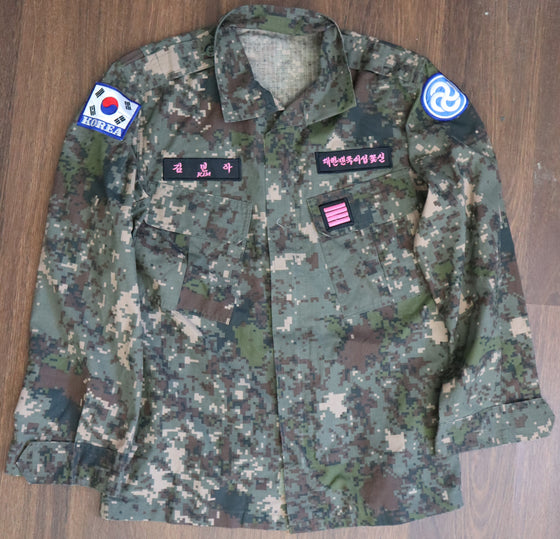 South Korean M2010 Camouflage Field Shirt- Small-Short-Used