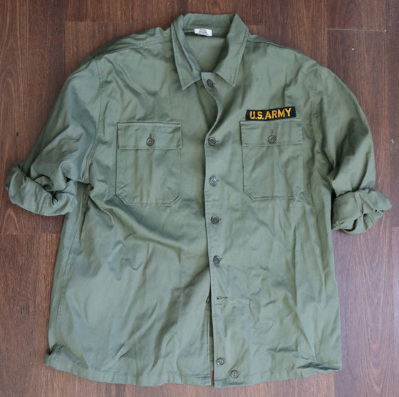 U.S. Army Cotton Sateen Vietnam Style Fatigue Uniform- Reproduction- Big Sizes
