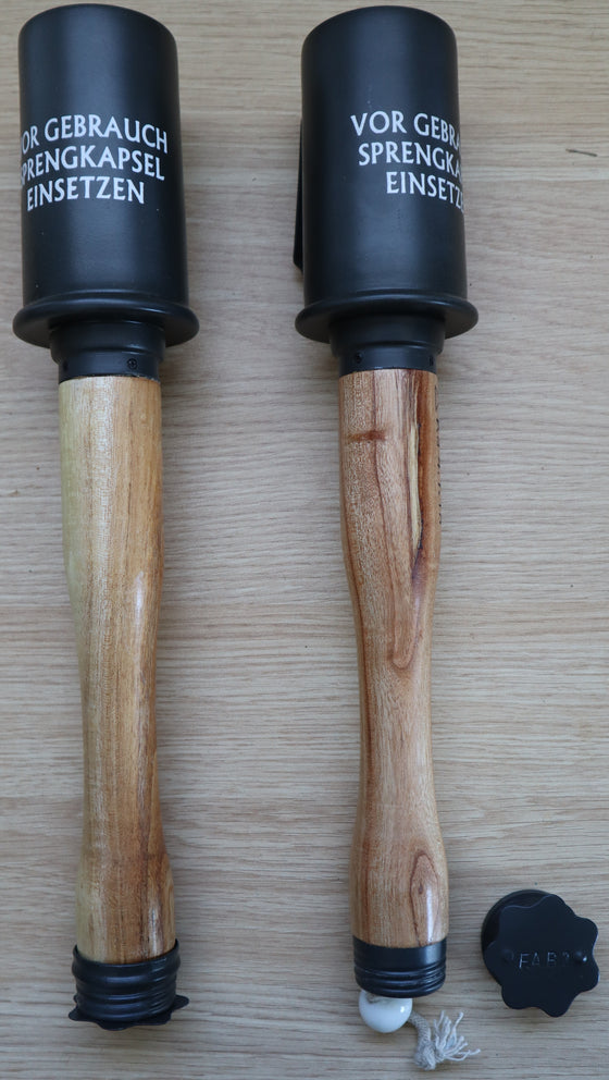 2 WW1 German M17 "Stick" Grenades- Reproduction.
