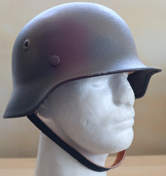 WW2 German "Caen" Camo M40 Helmet. Size 57CM