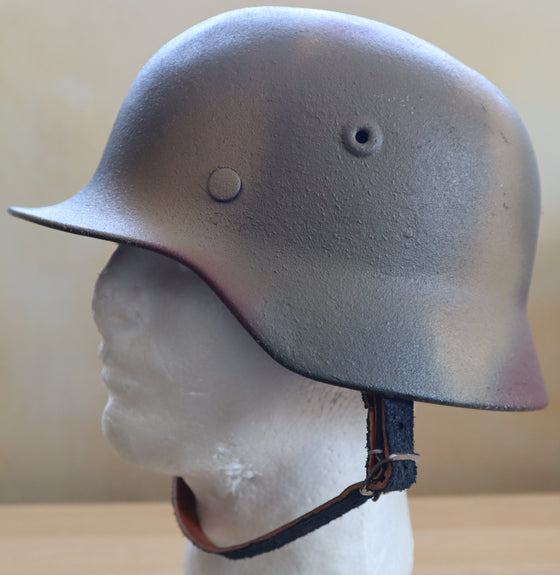 WW2 German "Caen" Camo M40 Helmet. Size 57CM