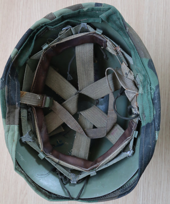 Yugoslavian M59/85 Steel Helmet with Camo Cover