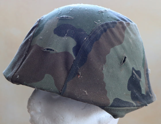 Yugoslavian M59/85 Steel Helmet with Camo Cover #3