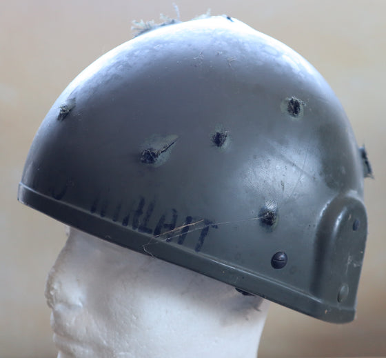 British MkVI Ballistic Nylon Helmet Used in YouTube Ballistic Test Video