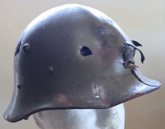 Bulgarian M36A Steel Helmet Used in YouTube Ballistic Test Video