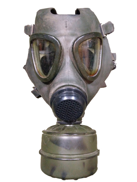 Romanian M74 Gas Mask with Bag and Filter. Used