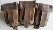  Leather Mauser Three-Pocket Ammo Pouch