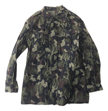  Romanian M1990 Camouflage Winter Weight Field Shirt- Size Medium-Long