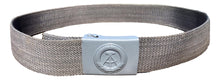  East German Gray Nylon Combat Belt with Brass Buckle- Used