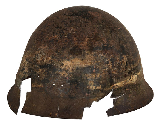 Japanese Type 90 Steel Helmet used in Mike B YouTube Ballistic Test