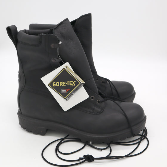 British Black Gore-Tex Lined Combat Boots, New, Size 13 US