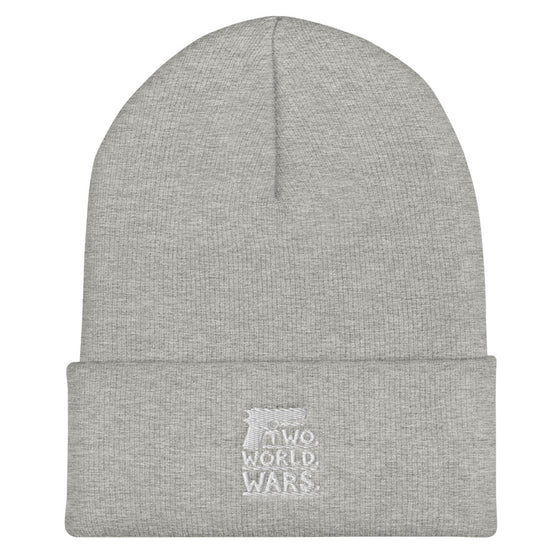 TWO. WORLD. WARS. Embroidered Cuffed Beanie
