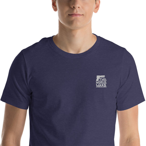 TWO. WORLD. WARS. - Embroidered Unisex T-Shirt